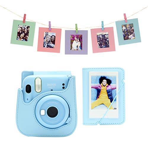 Fujifilm instax 70100147884 Kit accessori per fotocamera instax mini 11, colore: Blu cielo