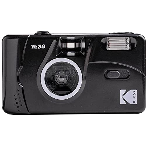 Kodak Fotocamera M38 35mm Focus Free, potente flash integrato, facile da usare (nero stellato)