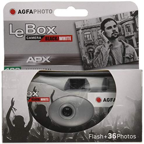 AgfaPhoto Agfa Photo LEBOX Black&White usa e getta Nero/Bianco, 36 esposizioni. ISO 400