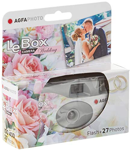 AgfaPhoto LE BOX Wedding Fotocamera Monouso con Flash. 27 esposizioni. Ideale per matrimoni.