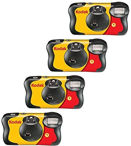 Kodak Fun Saver Fotocamera usa e getta con flash, 35 mm, 27 esposizioni, confezione da 4