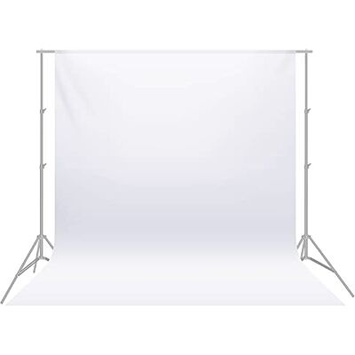 NEEWER 9 x 13 piedi / 2,8 x 4 metri sfondo fotografico fotografico studio video sfondo in poliestere schermo di sfondo, supporto per sfondo non incluso (bianco) NEEWER 9 x 13 piedi / 2,8 x 4 metri sfondo fotografico fotografico studio video sfondo in poliestere schermo di sfondo, supporto per sfondo non incluso (bianco)