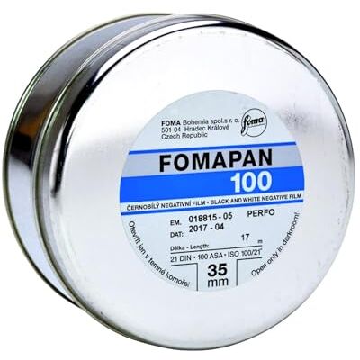 Foma pan Classic Pellicola fotografica 100/35 mm x 17 m (100 ISO nero e bianco negativo) Foma pan Classic Pellicola fotografica 100/35 mm x 17 m (100 ISO nero e bianco negativo)