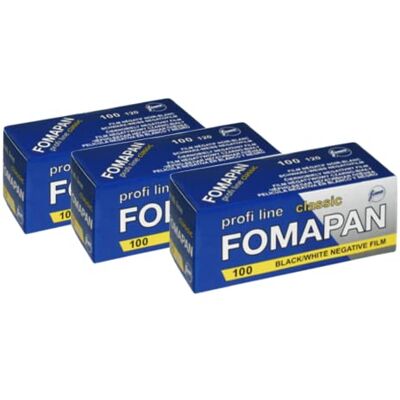Foma pan Classic 100 ISO Pellicola Bianco e Nero 120 rotolo 3 pellicole Foma pan Classic 100 ISO Pellicola Bianco e Nero 120 rotolo 3 pellicole