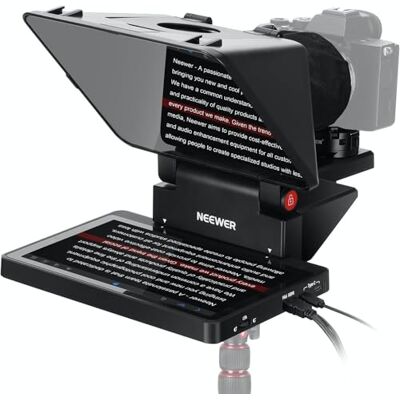 NEEWER Teleprompter 2in1 11" Aggiornato con Monitor per Windows MacOS, Supporta Mirroring Schermo, Prompter Portatile per Fotocamera Phone Webcam per YouTube Twitch Streaming Videoconferenza, X11 NEEWER Teleprompter 2in1 11" Aggiornato con Monitor per Windows MacOS, Supporta Mirroring Schermo, Prompter Portatile per Fotocamera Phone Webcam per YouTube Twitch Streaming Videoconferenza, X11