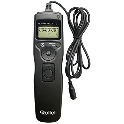 Rollei Telecomando per Scatto Remoto con Cavo, Facile da Usare, Display LCD Illuminato, Colore Nero Rollei Telecomando per Scatto Remoto con Cavo, Facile da Usare, Display LCD Illuminato, Colore Nero