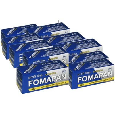 Foma pan Classic 100 ISO Pellicola Bianco e Nero 120 rotolo 10 pellicole Foma pan Classic 100 ISO Pellicola Bianco e Nero 120 rotolo 10 pellicole