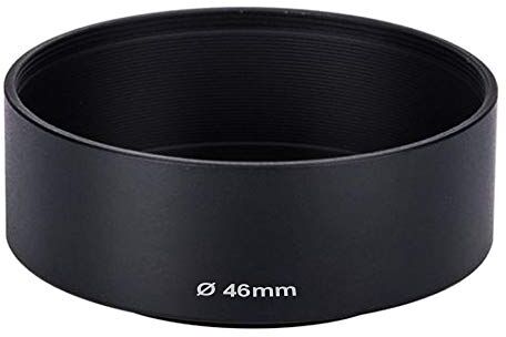 CELLONIC ® Paraluce Compatibile con Olympus M.Zuiko Digital 17mm 1.8 ED, Ø 46mm con Filettatura a Vite LN-46S Lens Hood in Metallo Protegge l'obiettivo e la Lente da Urti e Graffi