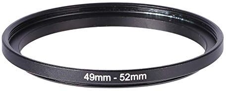 VBESTLIFE Anello Filtro, Anello Adattatore per Obiettivo Step-up in Metallo Nero per Obiettivo della Fotocamera da 49-52 mm per filtri copriobiettivo, adattatori, Obiettivo, paraluce ECC.