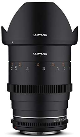 Samyang MF 35mm T1,5 VDSLR MK2 MFT Obiettivo grandangolare Cina e video per MFT, 35 mm, distanza focale fissa, Follow Focus, corona dentata completa, APS-C e MFT, risoluzione 8K, Nero