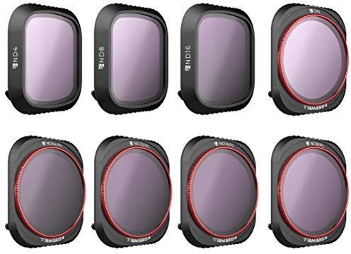 FREEWELL Tutto il giorno Serie 4K 8Pack ND4, ND8, ND16, CPL, ND8/PL, ND16/PL, ND32/PL, ND64/PL Camera Lens Filters Compatibile con Mavic 2 Pro Drone