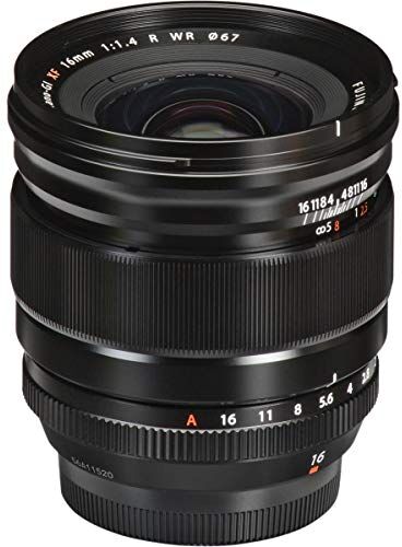 Fujifilm FUJINON XF16mmF1.4 R WR Obiettivo 16mm, f/1.4, Resistente Intemperie, Attacco X Mount, Nero