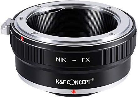 K&F Concept adattatore da Nikon a Fuji X per obiettivo Nikon AI/F a Fujifilm serie X mirrorless FX, per Fuji XT2 XT20 XE3 XT1 X-T2