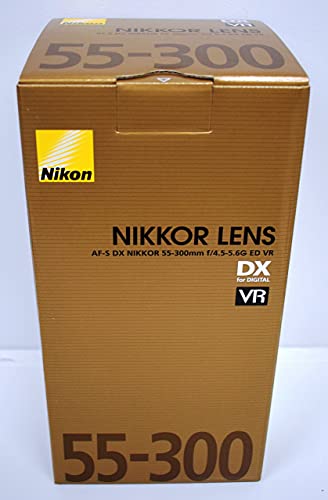 Nikon 55-300 mm f/4.5-5.6G ED AF-S DX VR Zoom Nikkor [Versione EU] (Ricondizionato) )