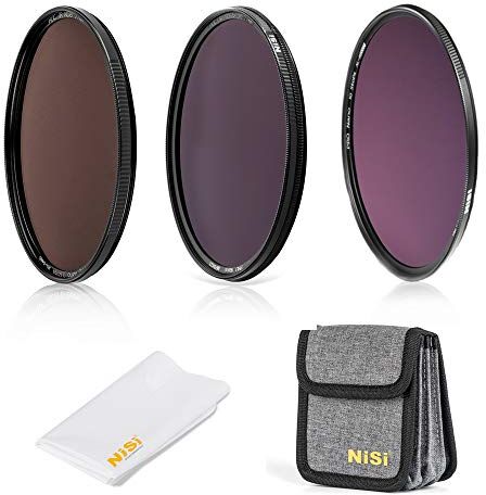 NiSi 72mm Circular Filter ND Filter Kit, Including ND8(3 stops), ND64(6 stops)+CPL, ND1000(10 stops) and Filter Pouch