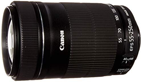 Canon EF-S 55 – 250 mm f4 – 5.6 IS STM per fotocamere reflex  (Refurbished)