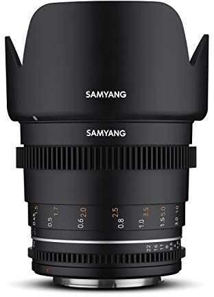 Samyang MF 50 mm T1,5 VDSLR MK2 Canon EF – Obiettivo standard cinese e video per Canon EF, distanza focale fissa, 50 mm, Follow Focus, corona dentata full-size e APS-C, risoluzione 8K, nero