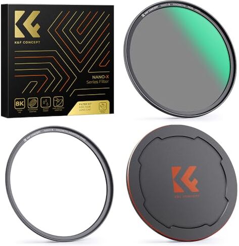 K&F Concept Nano-X Filtro Magnetico ND8 (3 stop) per obiettivo da Anelli Adattatori, Tappo Magnetico in Metallo (49mm, magnetica)