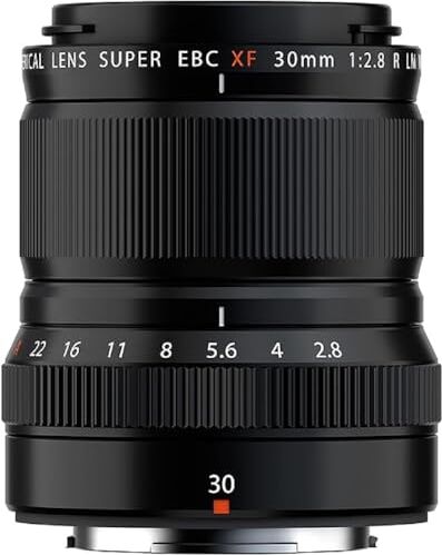 Fujifilm Digital FUJINON XF30mmF2.8 R LM WR Macro 1:1 Obiettivo per mirrorless, aperrtura f/2.8, Attacco X mount, Weather Resistant, Nero