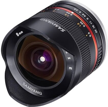 Samyang Obiettivo  Fisheye II per Sony E 8mm F2.8 UMC nero