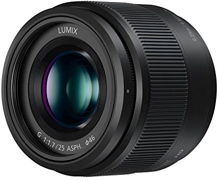 Panasonic Lumix 25mm F1.7   H-H025E-K Obiettivo Prime, nero Compatibile con attacco Micro 4/3  & Olympus