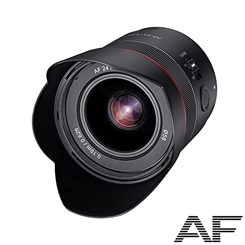 Samyang AF 24mm F1.8 Sony FE Tiny but Landscape Master Autofocus Full Frame e obiettivo grandangolare APS-C a lunghezza focale fissa per Sony E, FE, E-Mount