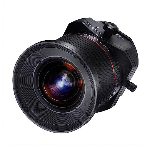 Samyang MF 24 mm F3,5 T/S per Sony E – Tilt Shift pieno & APS-C, messa a fuoco manuale, distanza focale fissa per fotocamera Sony con supporto E Mount, alloggiamento in alluminio