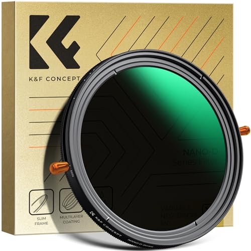 K&F Concept 72mm Filtro Variable ND2-32 & Polarizzatore CPL 2 En 1, Filtro ND2-32 Densità Neutra & CPL in Vetro Ottico 24 Strati Nano Rivestimento per Obiettivi 72mm (Nano-D Serie)