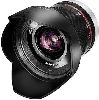 Samyang 12 mm F2.0 APS-C Fuji X nero – Obiettivo grandangolare APS-C per Fuji X, messa a fuoco manuale, per fotocamera X-T4, X-T30, X-T200, X-Pro3, X-A7, X-A5, X-T100, X-T3, X-E3