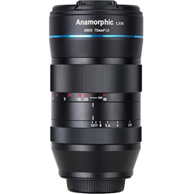 Sirui 75 mm F1,8 1,33X S35 Obiettivo cine anamorfico (montatura RF) per R5/R6/C70 Sirui 75 mm F1,8 1,33X S35 Obiettivo cine anamorfico (montatura RF) per R5/R6/C70