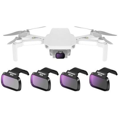 NEEWER Set Filtri ND Compatibile con DJI Mini 4K/2 SE/SE/2/Mavic Mini (4pz), ND4+ND8+ND16+ND32, Filtro a Densità Neutra a Scatto in Vetro Ottico HD Multistrato, Accessori per Fotocamera Drone, FL-B39 NEEWER Set Filtri ND Compatibile con DJI Mini 4K/2 SE/SE/2/Mavic Mini (4pz), ND4+ND8+ND16+ND32, Filtro a Densità Neutra a Scatto in Vetro Ottico HD Multistrato, Accessori per Fotocamera Drone, FL-B39
