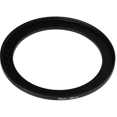vhbw anello step-up 72mm 86mm per obiettivo fotocamera Adattatore filtro, metallo nero vhbw anello step-up 72mm 86mm per obiettivo fotocamera Adattatore filtro, metallo nero