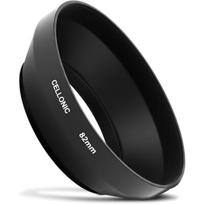 CELLONIC Paraluce Grandangolare Compatibile con Ø 82mm con Filettatura a Vite Ø 82mm Lens Hood in Metallo Protegge l'obiettivo e la Lente da Urti e Graffi CELLONIC Paraluce Grandangolare Compatibile con Ø 82mm con Filettatura a Vite Ø 82mm Lens Hood in Metallo Protegge l'obiettivo e la Lente da Urti e Graffi