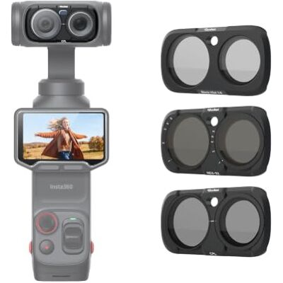 Rollei Filtri Compatibile con Insta 360 Luna Ultra, CPL + VND + Black Mist ND Filter Set 3 in 1, Design Magnetico, Vetro Ottico con Rivestimento Nano, Accessorio-Filtro-Insta360-Luna-Ultra Rollei Filtri Compatibile con Insta 360 Luna Ultra, CPL + VND + Black Mist ND Filter Set 3 in 1, Design Magnetico, Vetro Ottico con Rivestimento Nano, Accessorio-Filtro-Insta360-Luna-Ultra