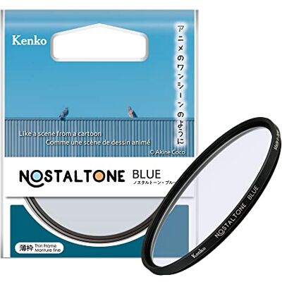 Kenko Filtro a effetto morbido NOSTALTONE BLUE φ49mm, con effetto colore, per la regolazione del contrasto, prodotto in Giappone Kenko Filtro a effetto morbido NOSTALTONE BLUE φ49mm, con effetto colore, per la regolazione del contrasto, prodotto in Giappone