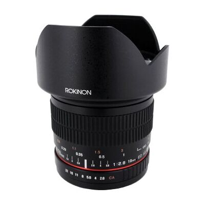 Rokinon Obiettivo ultra grandangolare Canon EF-S da 10 mm F2.8 ED AS NCS CS per fotocamere reflex digitali Canon (10M-C), nero Rokinon Obiettivo ultra grandangolare Canon EF-S da 10 mm F2.8 ED AS NCS CS per fotocamere reflex digitali Canon (10M-C), nero