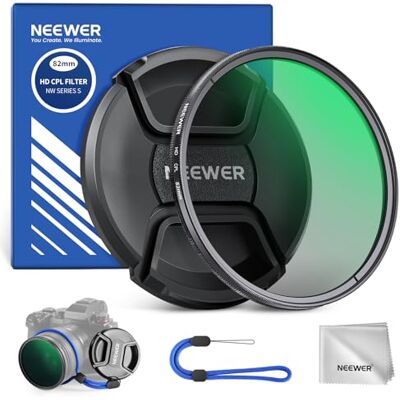 NEEWER 82mm Filtro CPL con Copriobiettivo, Filtro Polarizzatore Circolare Ultra Sottile, Rivestimento Nano, Vetro Ottico HD per Lente Fotocamera, Riduce Riflessione e Abbagliamento, Aumenta Contrasto NEEWER 82mm Filtro CPL con Copriobiettivo, Filtro Polarizzatore Circolare Ultra Sottile, Rivestimento Nano, Vetro Ottico HD per Lente Fotocamera, Riduce Riflessione e Abbagliamento, Aumenta Contrasto