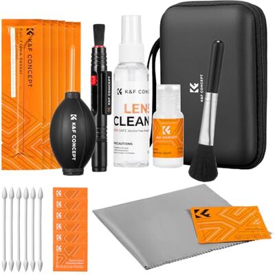 K&F CONCEPT 25 in 1 Kit Pulizia Fotocamera Lenti Filtri Sensore Full-frame K&F CONCEPT 25 in 1 Kit Pulizia Fotocamera Lenti Filtri Sensore Full-frame