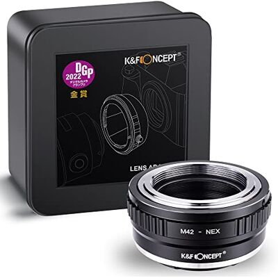 K&F CONCEPT NEX adattatore per obiettivo, Anello Adattatore M42, Obiettivo Sony NEX adattatore, Anello Adattatore per obiettivo M42 su Sony NEX E Mount fotocamera Sony Alpha NEX-5 NEX-3 NEX-5 K&F CONCEPT NEX adattatore per obiettivo, Anello Adattatore M42, Obiettivo Sony NEX adattatore, Anello Adattatore per obiettivo M42 su Sony NEX E Mount fotocamera Sony Alpha NEX-5 NEX-3 NEX-5