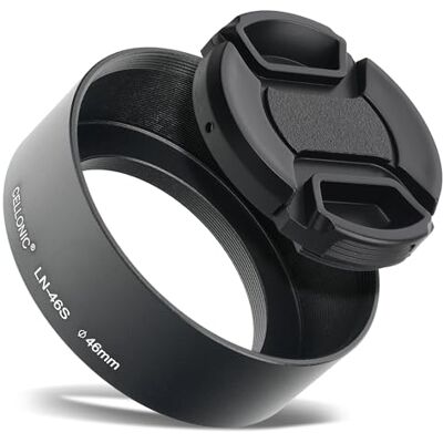 CELLONIC LN-46S Paraluce per Ø 46mm Compatibile con 7Artisans 131520 HD.MC A vite, Cilindrico / Rotondo, Metallo, nero per Panasonic Leica DG Summilux 15mm F1.7 Asph, Lumix G 25mm F1.7 Asph (H-H025) CELLONIC LN-46S Paraluce per Ø 46mm Compatibile con 7Artisans 131520 HD.MC A vite, Cilindrico / Rotondo, Metallo, nero per Panasonic Leica DG Summilux 15mm F1.7 Asph, Lumix G 25mm F1.7 Asph (H-H025)
