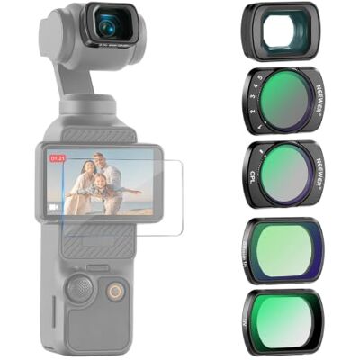 NEEWER Filtro ND CPL e Lente Compatibile con DJI Osmo Pocket 4 3 Xtra Muse ND2–32 Variabile, Polarizzatore Circolare, UV, Black Diffusion 1/4 per Effetto Nebbioso, Obiettivo Grandangolare 0,75x NEEWER Filtro ND CPL e Lente Compatibile con DJI Osmo Pocket 4 3 Xtra Muse ND2–32 Variabile, Polarizzatore Circolare, UV, Black Diffusion 1/4 per Effetto Nebbioso, Obiettivo Grandangolare 0,75x