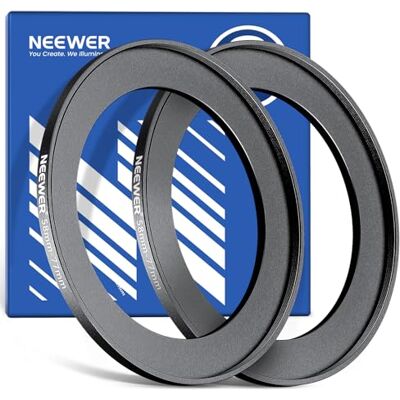 NEEWER 58-77mm Anello Adattatore Step Up (2pz) + Panno da Pulizia, Adattatore ad Anello per Filtro Obiettivo Ultra Sottile in Lega di Alluminio per Lente Fotocamera da 58mm per Usare il Filtro da 77mm NEEWER 58-77mm Anello Adattatore Step Up (2pz) + Panno da Pulizia, Adattatore ad Anello per Filtro Obiettivo Ultra Sottile in Lega di Alluminio per Lente Fotocamera da 58mm per Usare il Filtro da 77mm