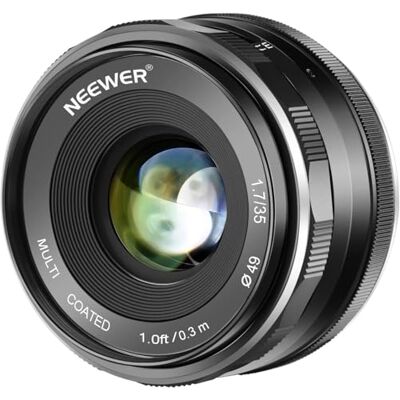 NEEWER 35mm f/1.7 Lenti con Fuoco Manuale per Fotocamere Digitali E-Mount con Sensore APS-C, come A7III A9 NEX 3 3N 5 NEX 5T NEX 5R NEX 6 7 A6400 A5000 A5100 A6000 A6100 A6300 A6500 NEEWER 35mm f/1.7 Lenti con Fuoco Manuale per Fotocamere Digitali E-Mount con Sensore APS-C, come A7III A9 NEX 3 3N 5 NEX 5T NEX 5R NEX 6 7 A6400 A5000 A5100 A6000 A6100 A6300 A6500