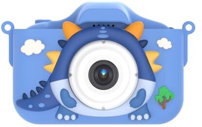 Kirdume Fotocamera Digitale per Bambini,Fotocamera Digitale per Bambini   Macchina Fotografica Portatile del Drago dei Cartoni Animati per Bambini,Videocamera Digitale per Bambini Multifunzionale con