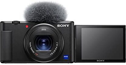 Sony Vlog Camera Fotocamera Digitale Con Schermo LCD Direzionabile E Video 4K, Nero