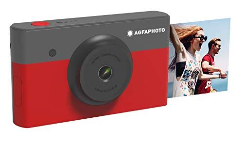 AgfaPhoto AGFA PHOTO – Realipix – Fotocamera digitale istantanea con stampa – Sublimazione Termica – Bluetooth – Rosso