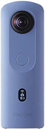 Ricoh THETA SC2 BLUE 360°Fotocamera 4K Video con stabilizzazione dell'immagine Alta qualità di trasferimento dati ad alta velocità Bella visione notturna ripresa con basso rumore, Blu