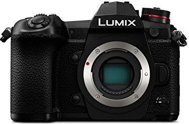 Panasonic LUMIX DC-G9EG-K Fotocamera Mirrorless, 20.3 MP, Sensore LIVE MOS MFT, Solo Corpo, Nero