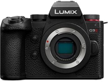 Panasonic LUMIX DC-G9M2E Fotocamera Mirrorless Micro Quattro Terzi, 25,2MP, 4K 120p/100p e 5,7K 30p/25p, AF Ibrido di Fase, BIS a 5 Assi, LVF OLED, Wi-Fi, Bluetooth, HDMI, Solo Corpo, Nero