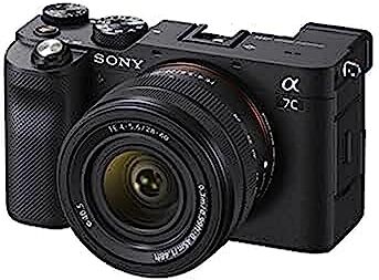 Sony Alpha 7 C Fotocamera digitale mirrorless a pieno formato compatta e leggera con obiettivi intercambiabili+obiettivo zoom SEL2860 28-60 mm F4-5,6 (nero), 28-60 mm